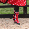 Supreme Products Dotty Fleece Boots - Set of 4 Blue or Red